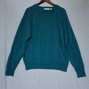 The Men's Store 100% acrylic cable knit sweater. Size XL
